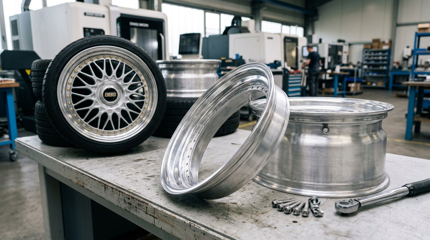 Lip et barrel pour jante multi-pièces : fabricant français Drimtec
